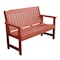 Highwood Usa 5ft Lehigh Garden Bench Outdoor Furniture for Patio, Backyard, Garden AD-BENW1-RED - alternate 1